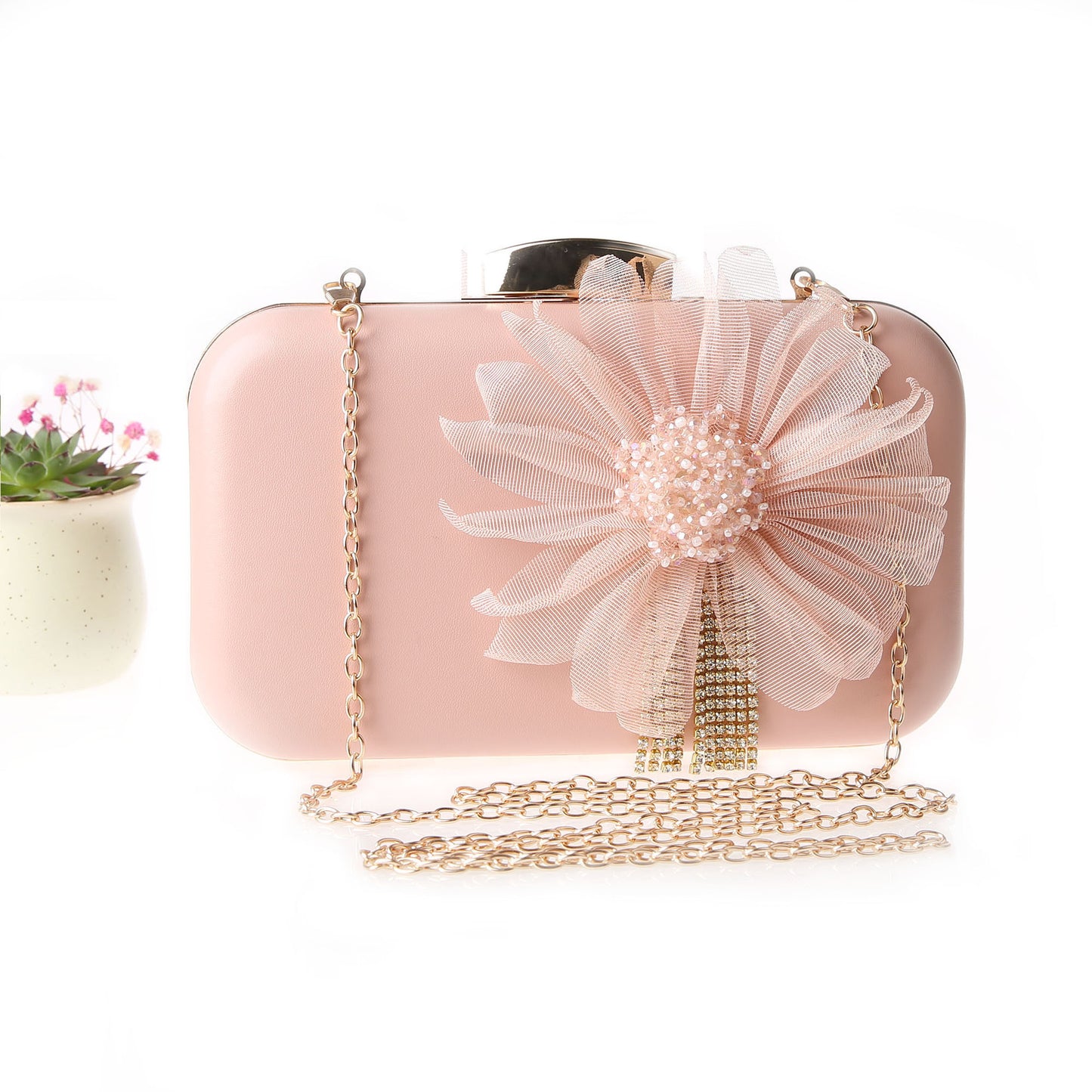 Korean Style Flower Fashion Dinner Daily Evening Bags