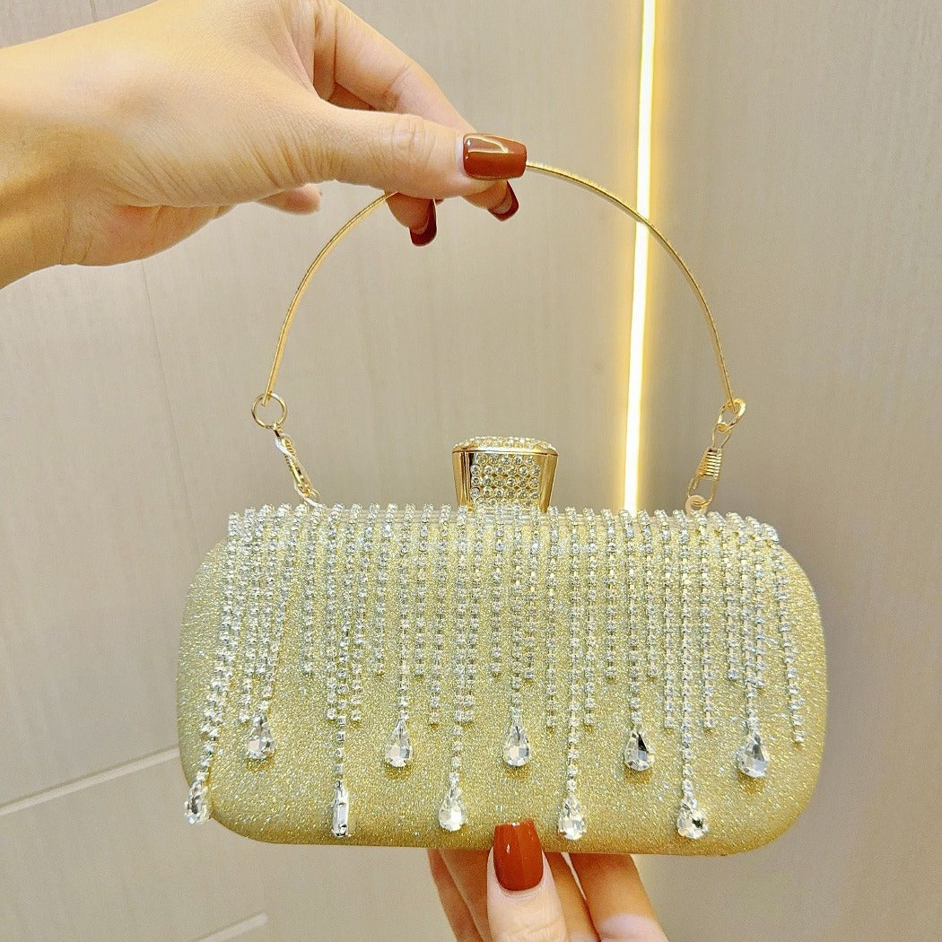 Tassel Dress Banquet Clutch Diamond Portable Evening Bags