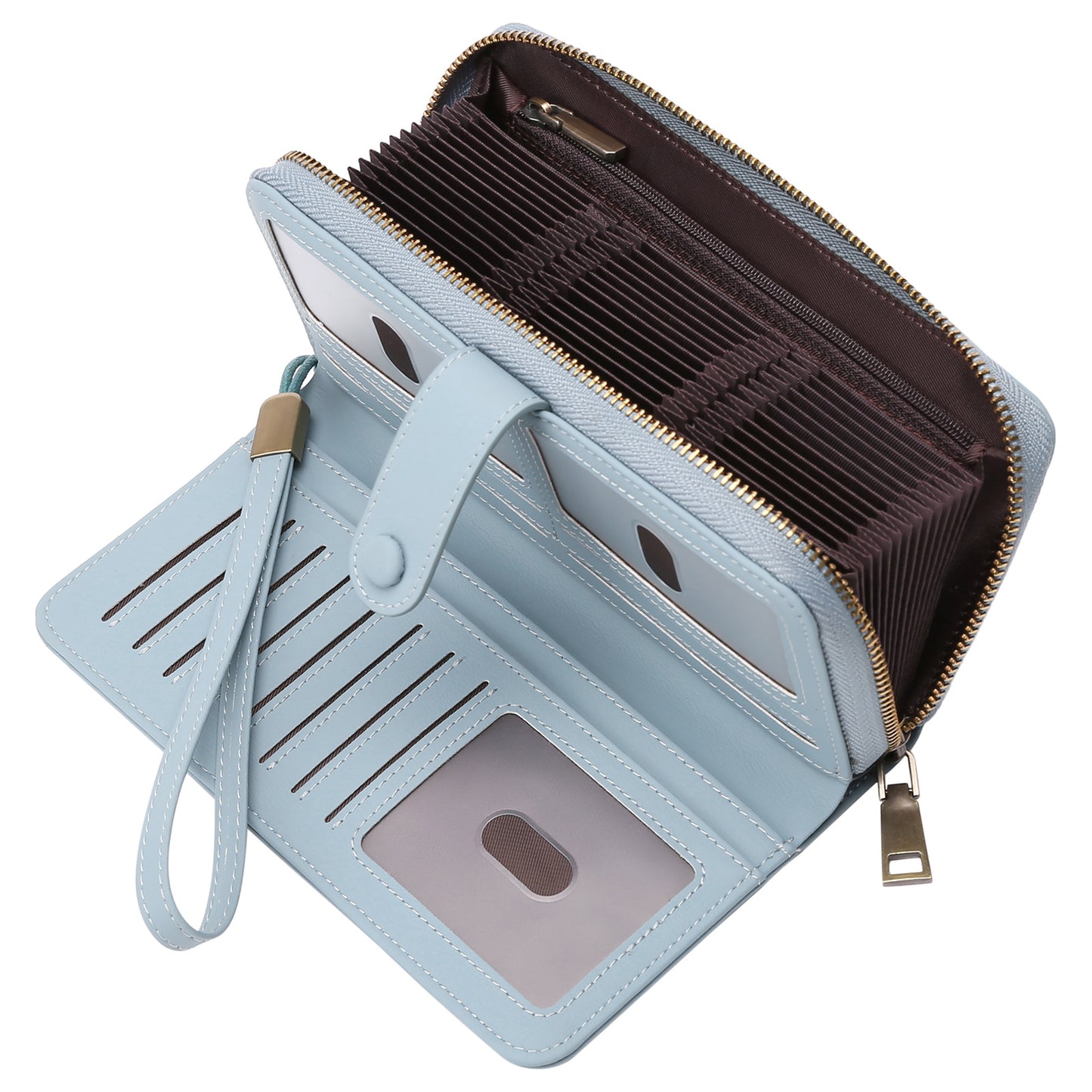 Women's Expanding Long Passport Multiple Slots Position Ladies Wallets