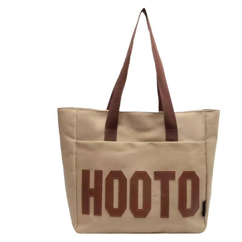 Large Capacity Canvas Female For Class Women's Shoulder Bag