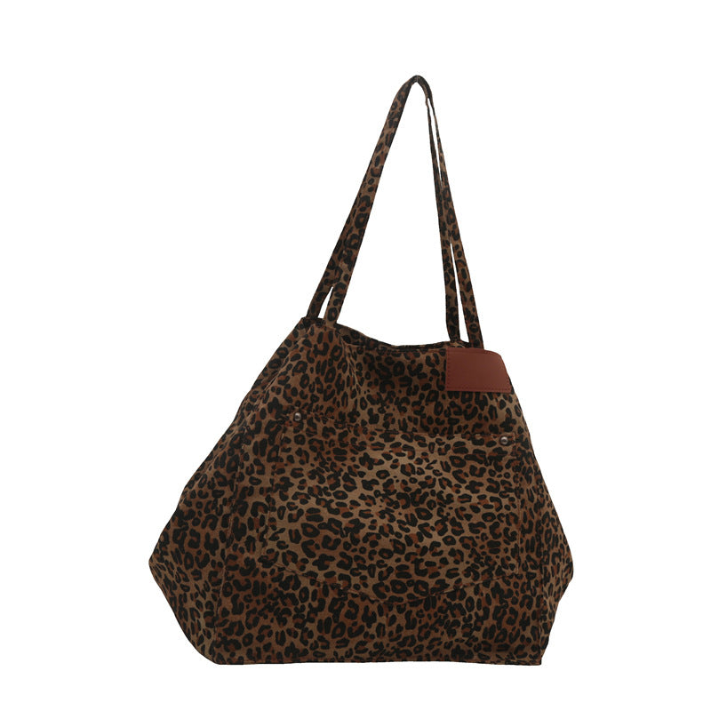 Women's Canvas Large Capacity Personalized Fashion Trendy Portable Women's Shoulder Bag