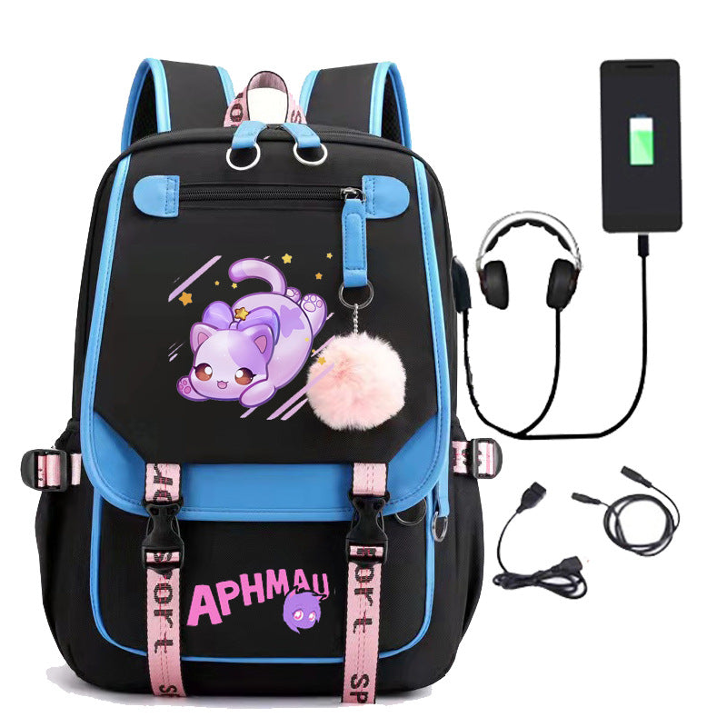 Women's & Men's & Korean Trend Computer Charging Middle School Students' Schoolbags