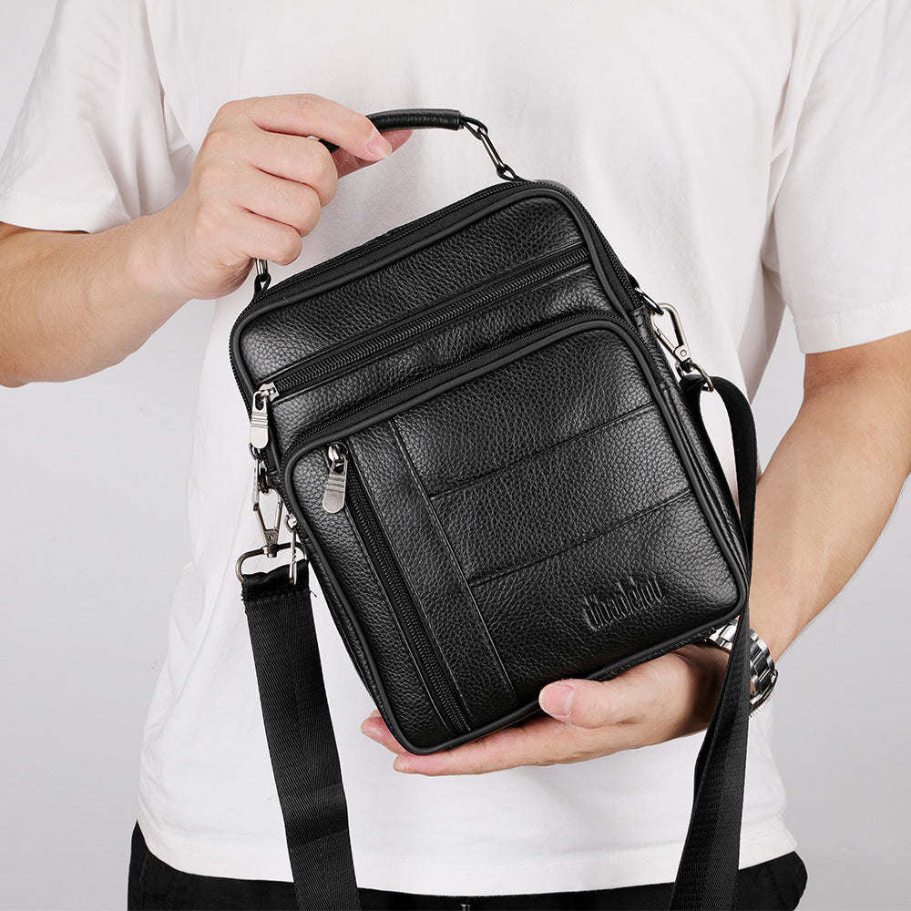 Men's Business Leather Top Layer Cowhide Men's Shoulder Bags