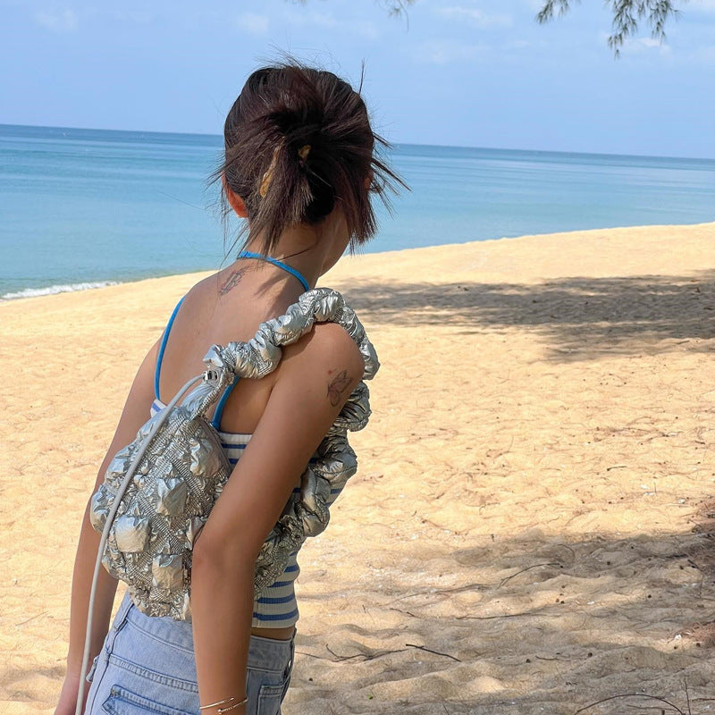 Minority Mini Cloud High Sense Sier Crossbody Bags