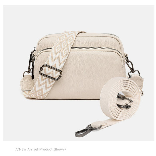 Women's Summer High-grade Niche Exquisite Western Style Contrast Color Leather Crossbody Bags