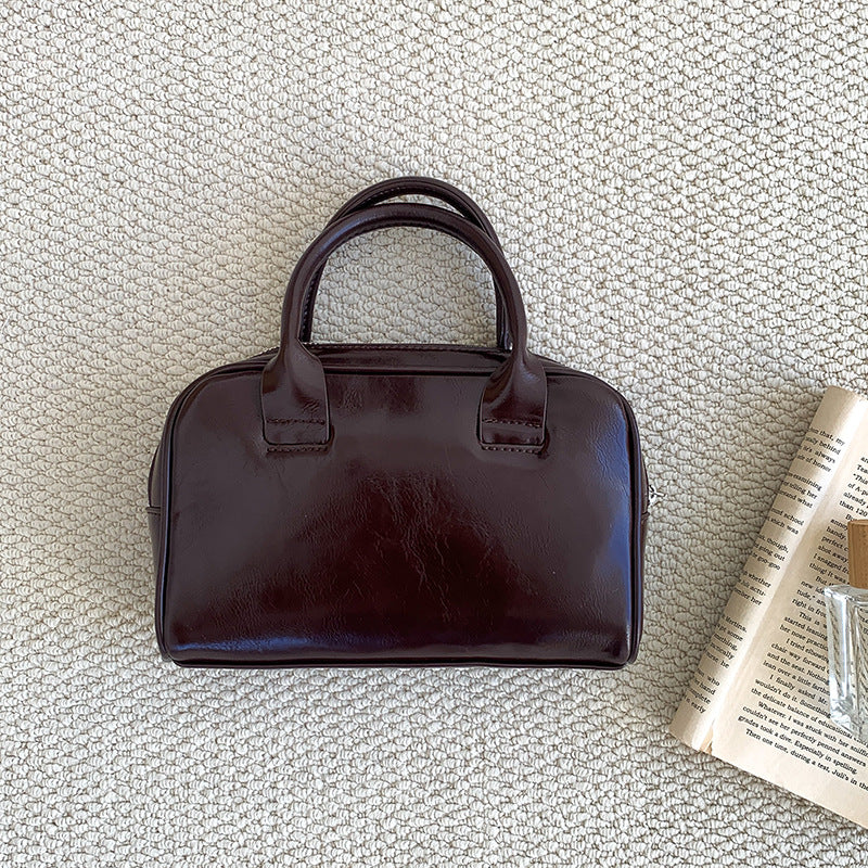 Korean Style Simple Red Advanced Fashion Handbags