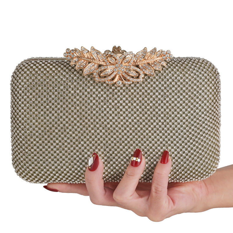 Women's Diamond Banquet Clutch All Match Dress Evening Bags