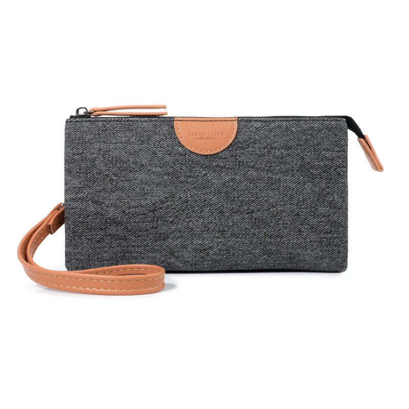 Women's Fashion Color Contrast Buggy Mini Zip Ladies Wallet