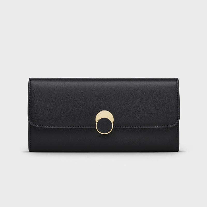 Women's Long Clutch Genuine Leather Document Ladies Wallet