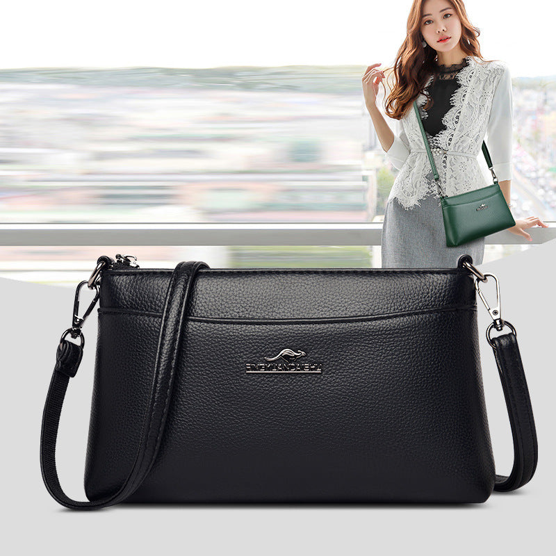 Women's Graceful Mother Soft Leather Fashion Crossbody Bags