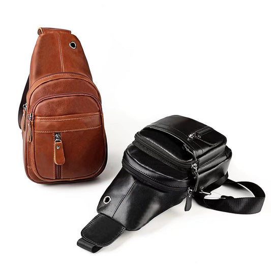 Men's Leather Cattle High Sense Boy Pannier Bags