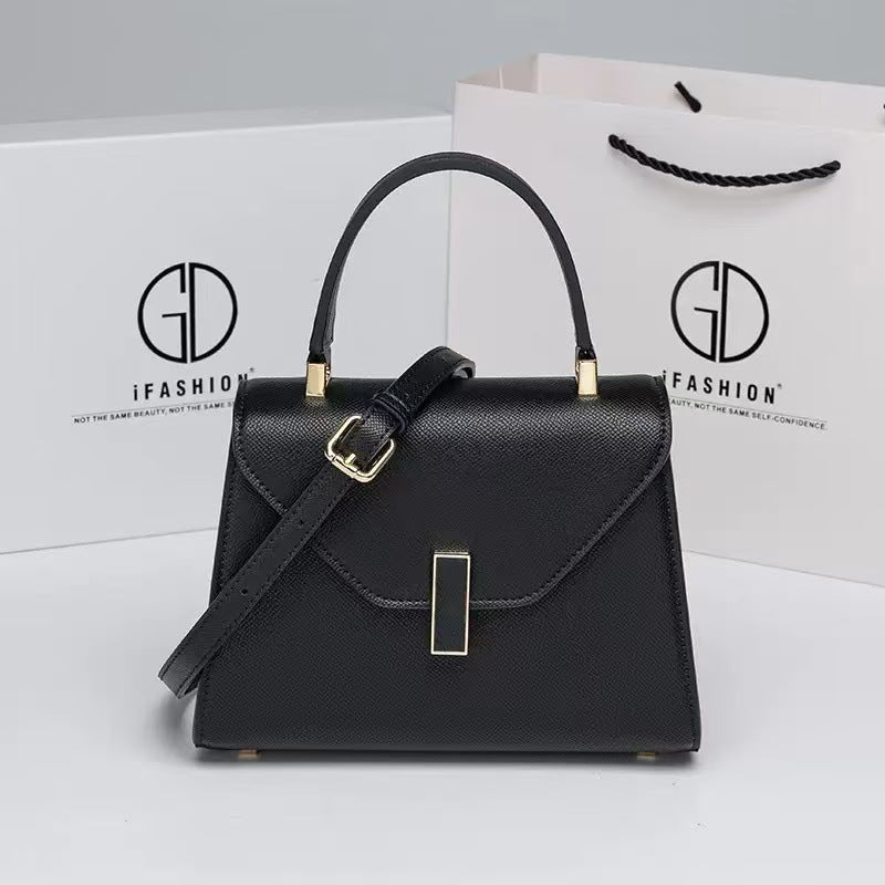Women's Elegant Solid Color Palm Print Kelly Women's Shoulder Bag