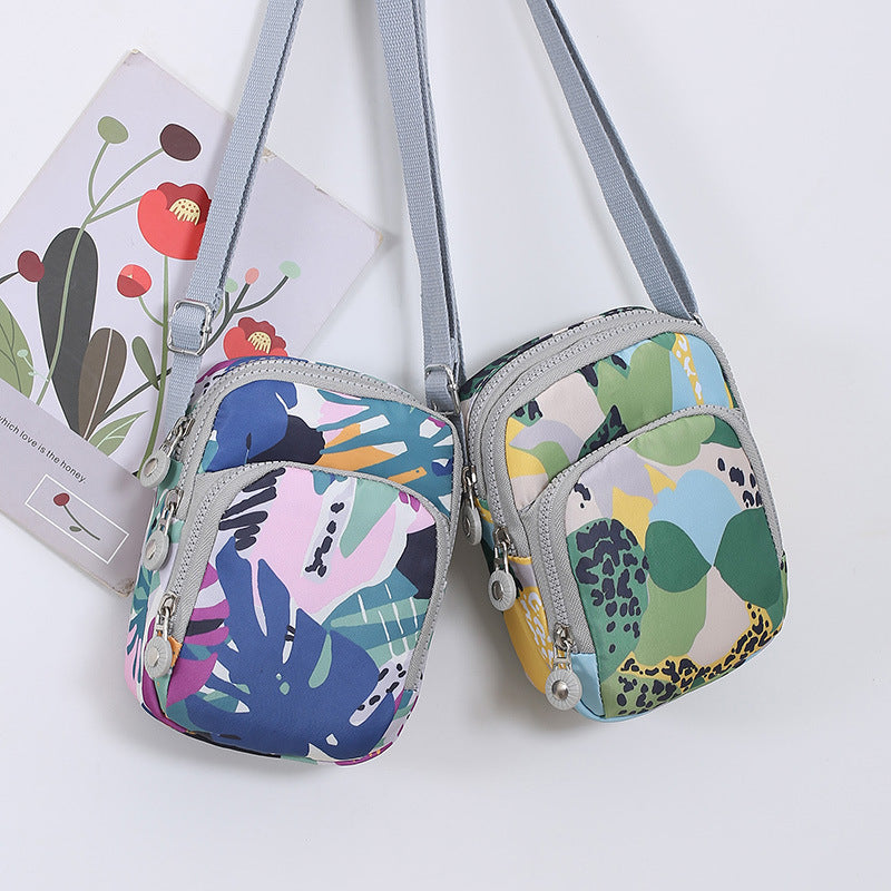 Women's Mobile Mini Nylon Trendy Vertical Women's Messenger Bag