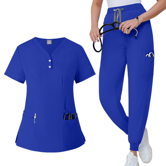 Women's Elastic Hand Washing Doctor Surgery Clothes Uniform