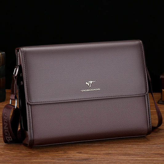Men's Single Large Capacity Business Horizontal Vertical Men's Shoulder Bags