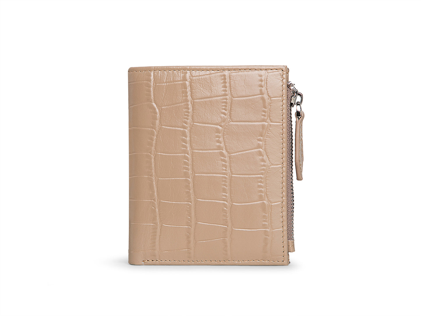 Genuine Leather Fashion Crocodile Pattern Short Ladies Wallets