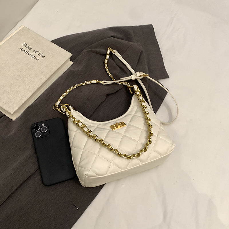 Women's Design Fashion Diamond Style Chain Commuter Armpit Bags