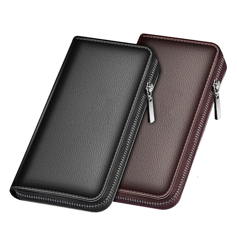 Men's Fashion Clutch Long Zip Business Purses