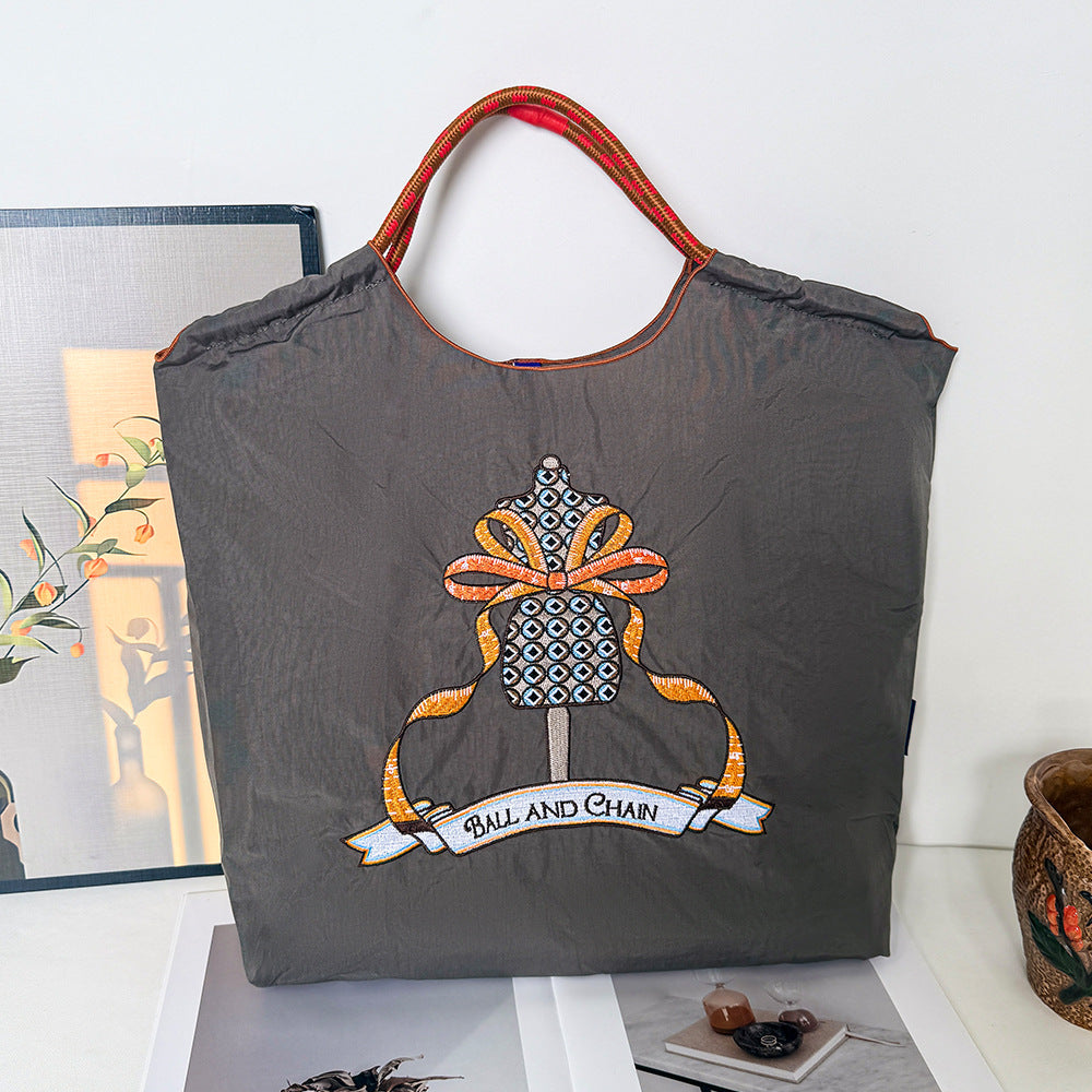 Style Embroidery Shopping Niche Ten Thousand Needle Bags