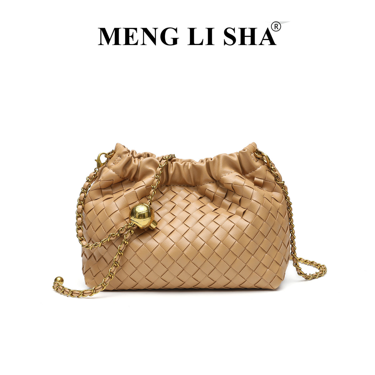 Design Chain Woven Cloud Simple Stylish Textured Women's Handbag