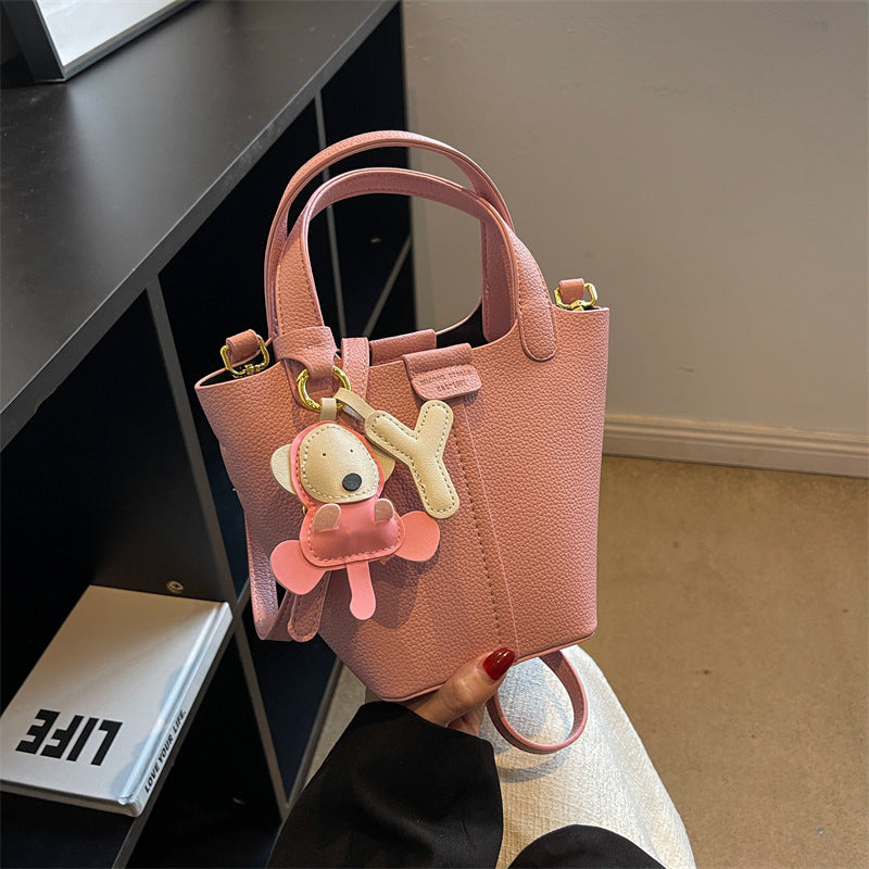 Women's Design Lychee Pattern Western Style Vegetable Crossbody Bags