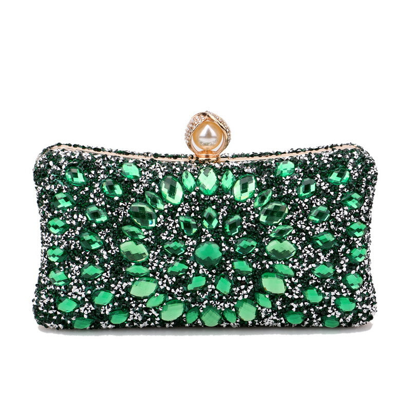 Women's Inlaid With Diamond Dinner High Sense Banquet Evening Bags