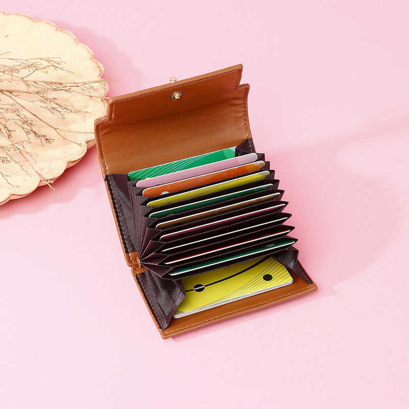 Women's Multiple Slots High Sense Expanding Card Holder