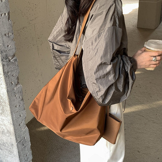 Women's Spring Commuter Korean Fashion High-grade Large Shoulder Bags