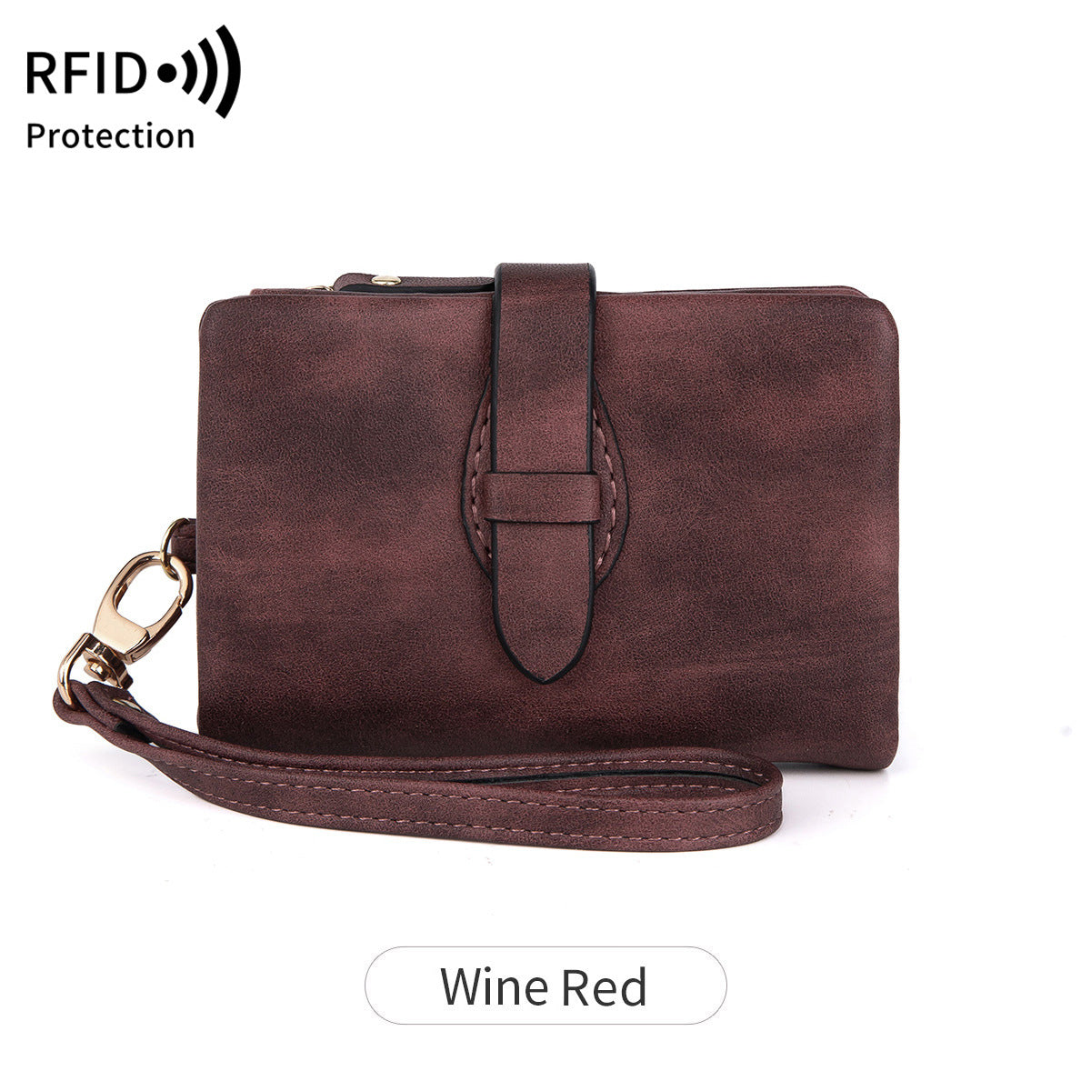 Women's Off Short Style Retro Fashion Zipper Ladies Wallet