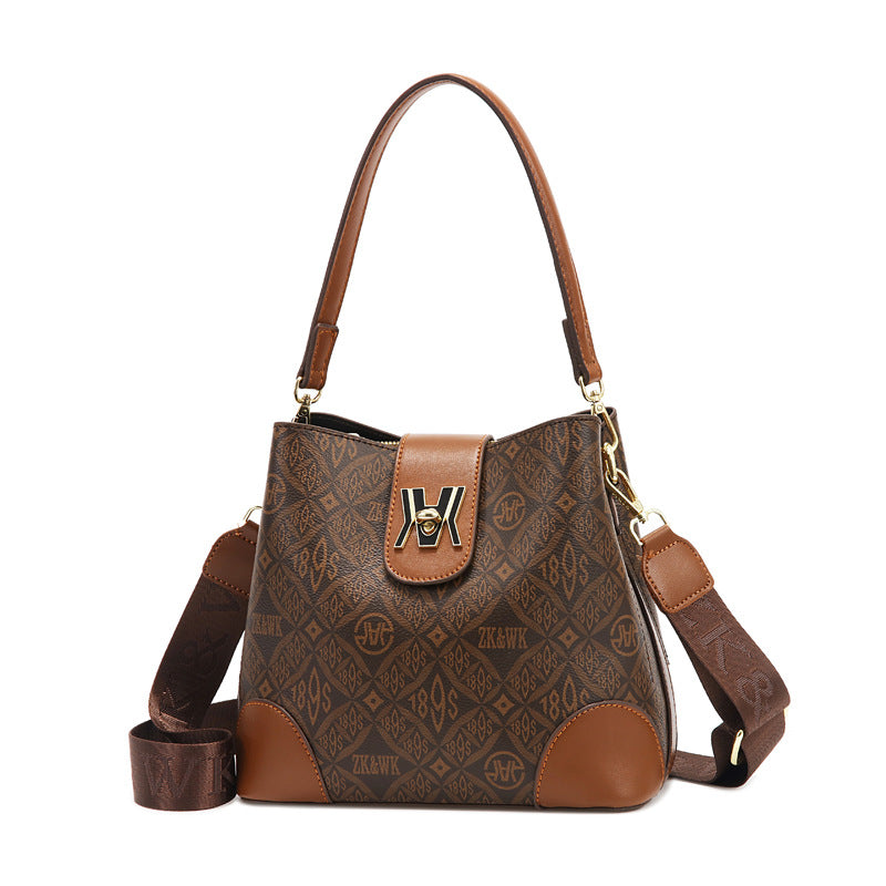 Attractive Innovative Large Capacity Retro Mother Bucket Bags