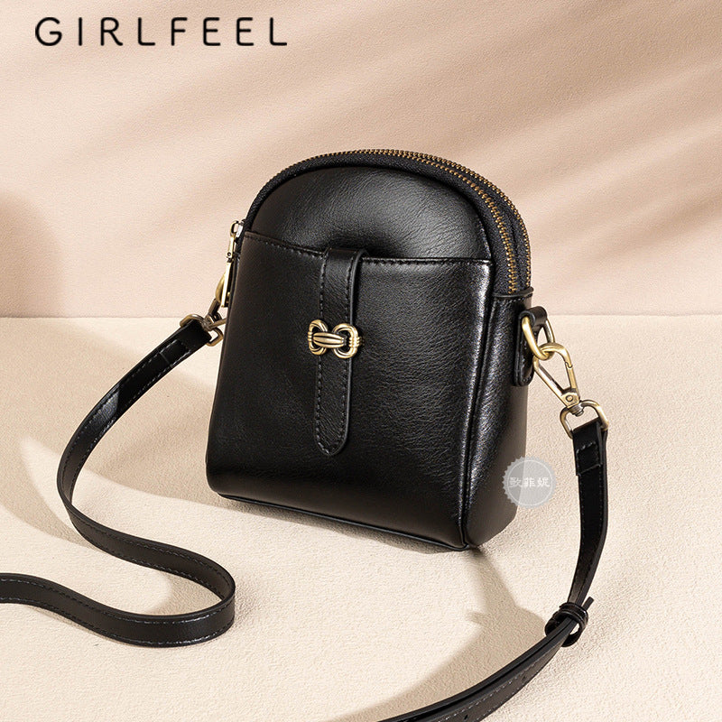 Women's Elegant Creative Leather Mini Mobile Crossbody Bags
