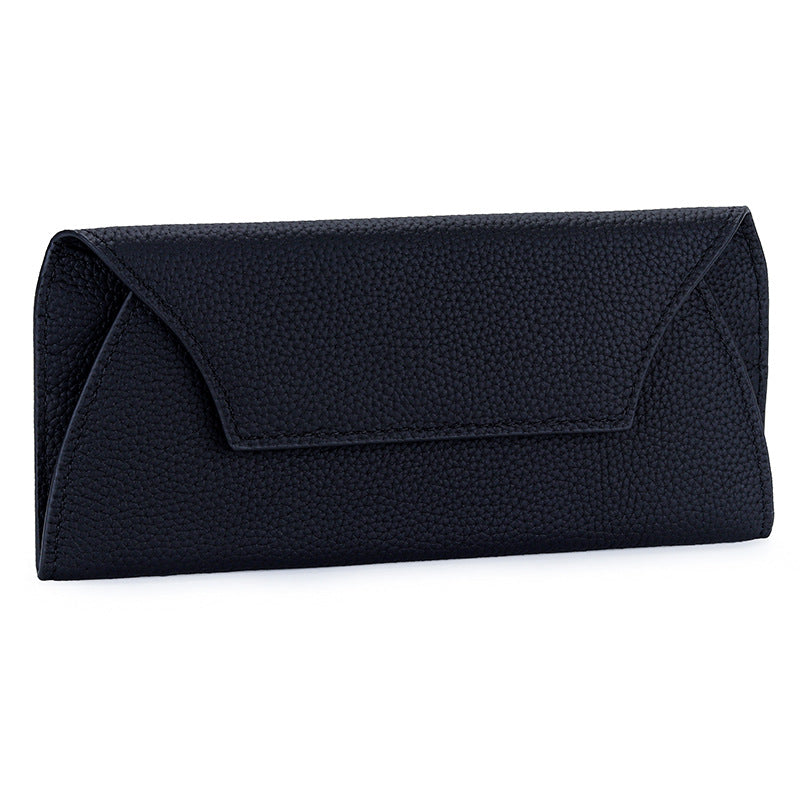 Women's Long Genuine Leather Niche Design Simple Ladies Wallets