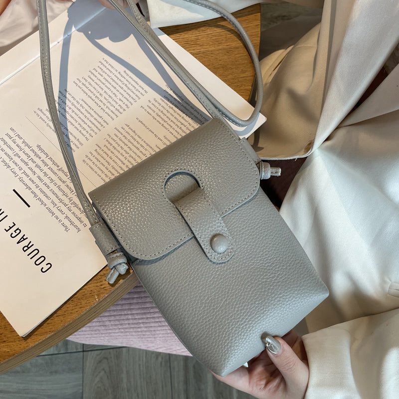 Women's Charming Leather Trendy Cattlehide Fashion Phone Bags