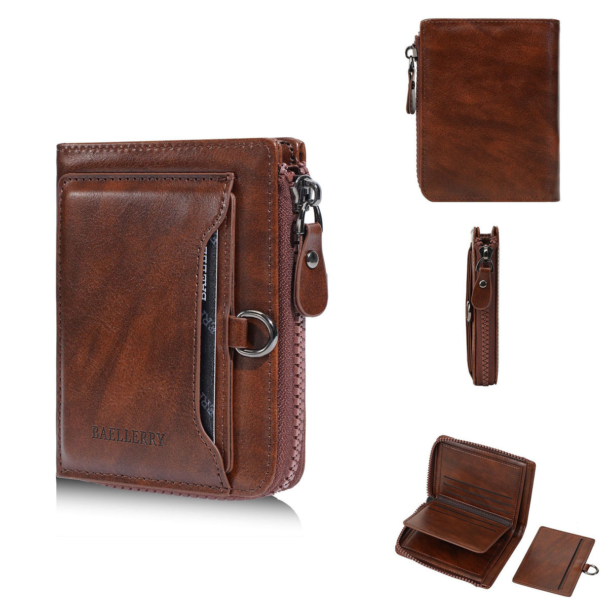 Men's Retro Multiple Slots Driving License Document High-grade Purses