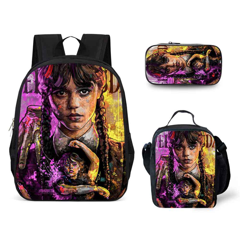 Children's Primary Pencil Lunch Three-piece Set Elementary School Students' Schoolbags