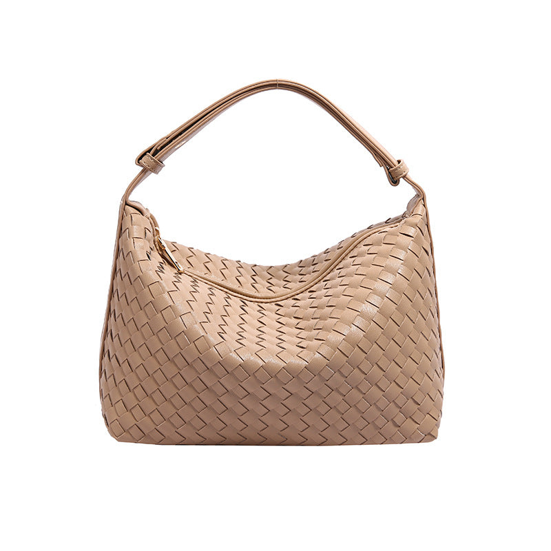 Women's High-grade Woven Retro Style Fashionable Commuting Armpit Bags