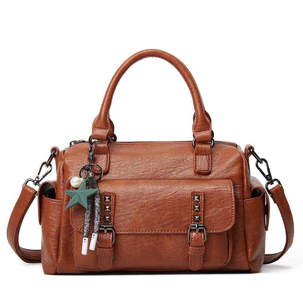 Women's Large Capacity Willow Fashion Soft Leather Bags