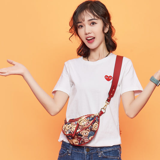 Women's Short In Size Clearance Bear Attachment Waist Packs