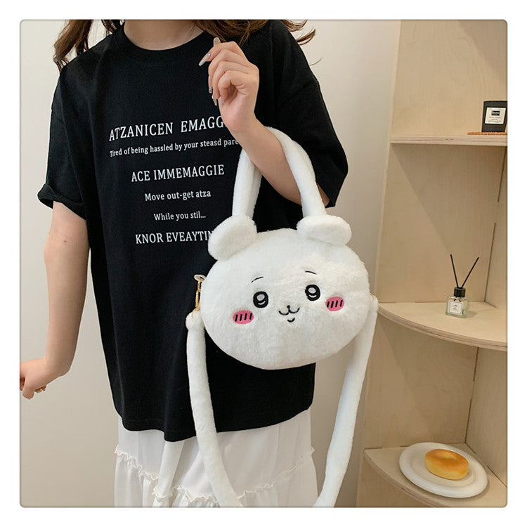 High Plush Cartoon Cute Toothless Big Head Women's Messenger Bag