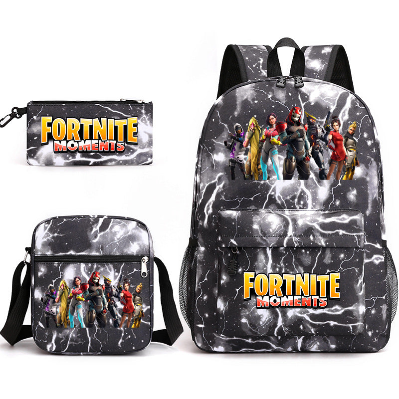 Durable Leo Massey Peripheral Printed Pencil Middle School Students' Schoolbags