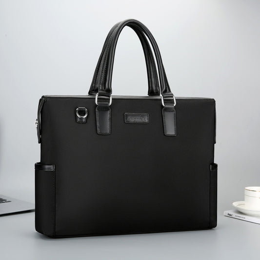 Men's Trip Horizontal Hand Large Capacity Office Men's Handbags