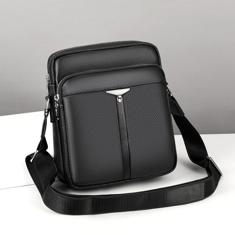 Men's Graceful Fashion Business Cattle Leather Men's Shoulder Bags