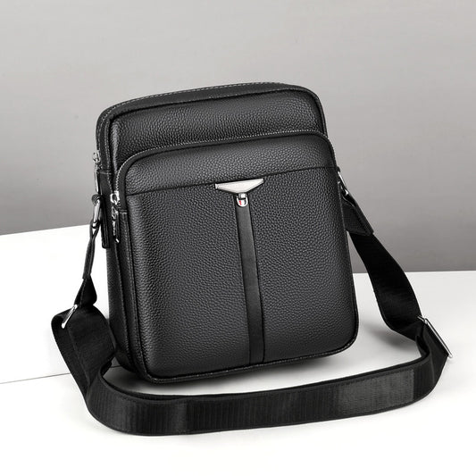 Men's Graceful Fashion Business Cattle Leather Men's Shoulder Bags