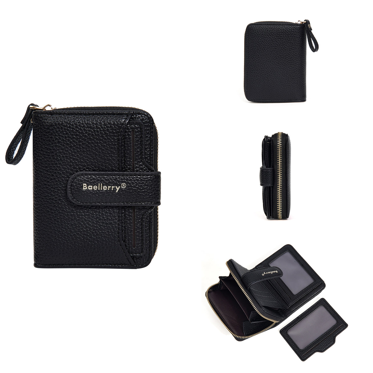 Women's Chic Snap Button Multi Slots Advanced Ladies Wallet
