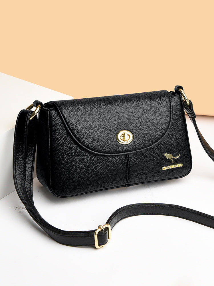 Women's Fashionable High-grade Simple Soft Leather Shoulder Bags