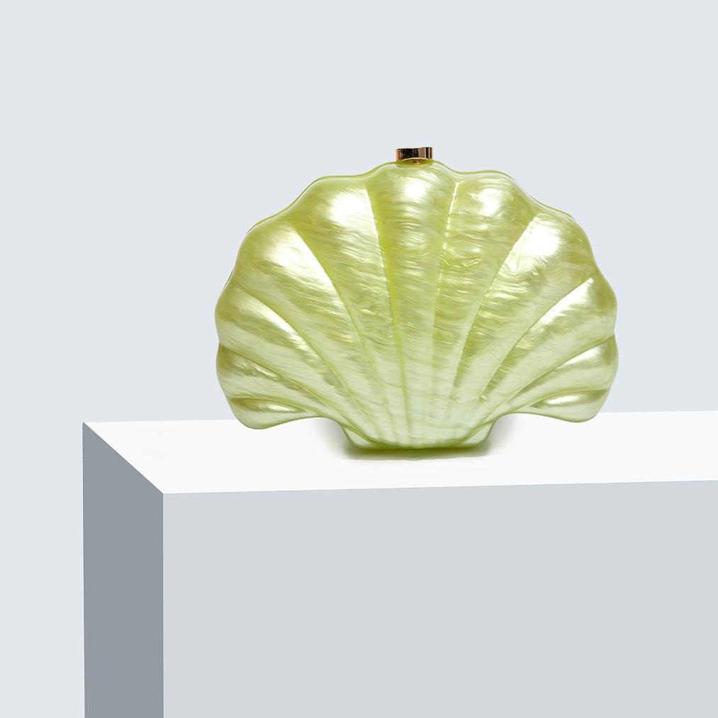 Acrylic Flower Shell Dinner Box Portable Women's Shoulder Bag