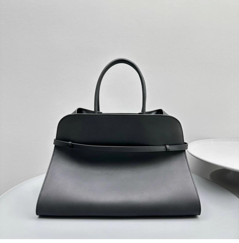 Large Capacity Commuter Cowhide High-grade French Minority Handbags