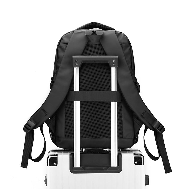 Men's Business Large Capacity Computer Trendy Leather Backpacks