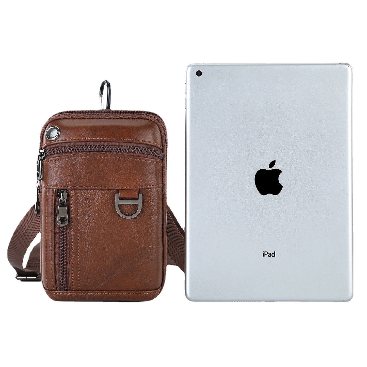 Men's Unique First Layer Cowhide Waterproof Men's Waist Packs