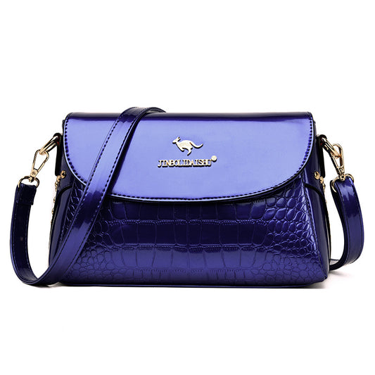 Women's Soft Patent Leather Fashion Mother Shoulder Bags
